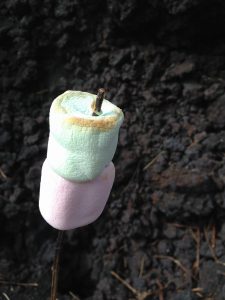 Marshmallows on Pacaya Volcano